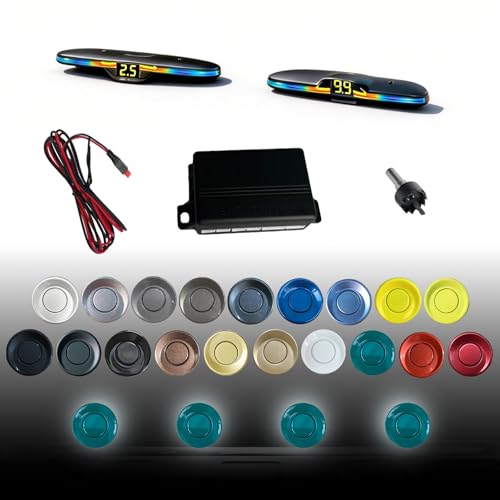 Parking Sensor kit New Feature Rear with Selectable Distance in Feet (Green)