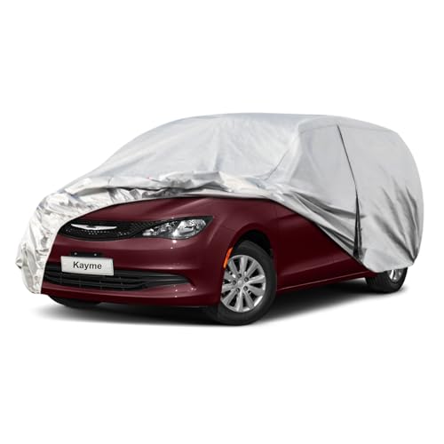 6 Layers Waterproof Car Cover for Chrysler Voyager (LM-Silver / 21. Custom Fit Chrysler Voyager/Pacifica)