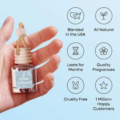CANDECraftCo 2 Pack Hanging Car Air Freshener Diffuser for Essential Oils