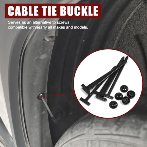 100 Pack Nylon Universal Cable Tie Buckle Zip Tie (100)