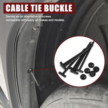 100 Pack Nylon Universal Cable Tie Buckle Zip Tie (100)