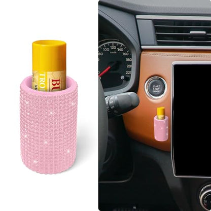 Upright Car Chapstick Holder (Pink)