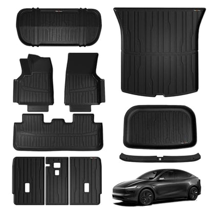 10PCS Floor Mats Full Set for 2025 2026 Tesla Model Y Juniper (Model Y Juniper | 2025+)
