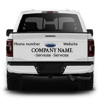 Custom Decals Stickers bussines Signs Lettering and Numbers Personalized Text for Crew cab Pickup Trucks