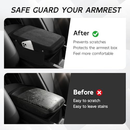 Center Console Cover with 2 Side Pockets (Black)