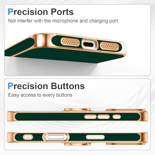Designed for iPhone 16 Pro Case with Ring Stand Slim Green (Green / 6.3'' iPhone 16 Pro)