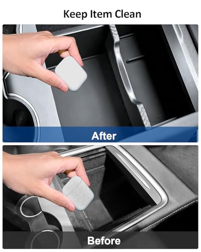 5PCS Double Layer Center Console Organizer Tray for Tesla Model Y Juniper 2025 2026 Accessories Refreshed Car Storage Tray Armrest Tray Insert Cup Holder Hidden Compartment Storage Box (Juniper (Style 3))
