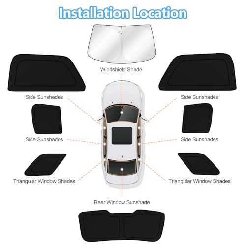 Car Window Shades for Ford Explorer 2011 (FOR | Explorer 2011-2019 (8pcs))