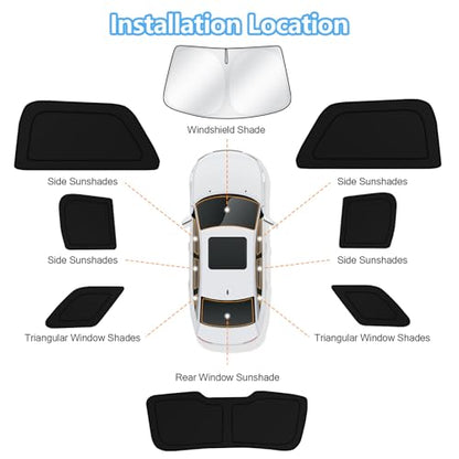 Car Window Shades for Ford Explorer 2011 (FOR | Explorer 2011-2019 (8pcs))