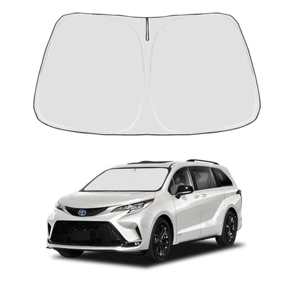 Custom Fit Car Windshield Sun Shade for 2021 (Sienna Mini Van 2021-2026)