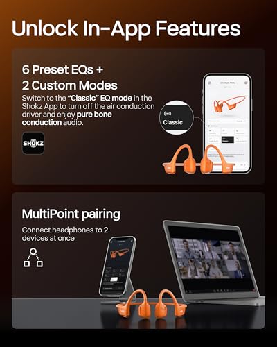 OpenRun Pro 2 Bone Conduction Bluetooth Sport Headphones (Orange / Standard)
