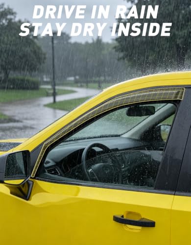 Window Rain Guards for 2019 (2019-2026 Chevy Silverado/GMC Sierra 1500 Crew Cab)