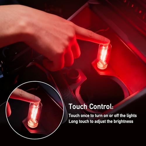 2 PCS USB Car Lights (Red / 2 pcs)