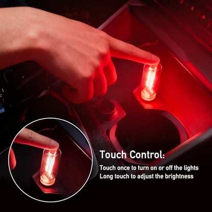 2 PCS USB Car Lights (Red / 2 pcs)