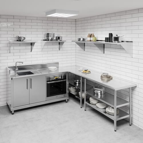 18 in. x 72 in. Stainless Steel Wall Mount Shelf (18 in. x 72 in.)