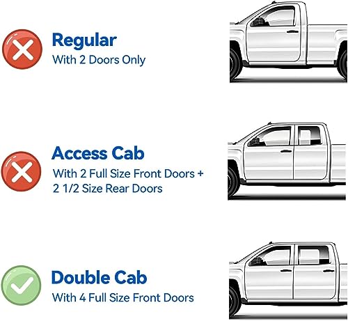 Window Visors Rain Guards for 2005 (2005-2015 tacoma double cab)