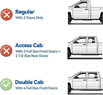 Window Visors Rain Guards for 2005 (2005-2015 tacoma double cab)