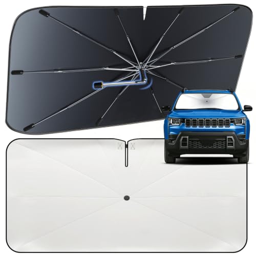 Windshield Sun Shade Umbrella for Jeep Cherokee 2014 (For Jeep Cherokee 2014-2026)