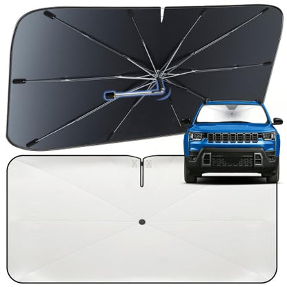 Windshield Sun Shade Umbrella for Jeep Cherokee 2014 (For Jeep Cherokee 2014-2026)