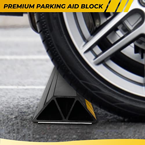 New Updated 18" 2 Packs Heavy Duty Parking Stopper for Garage (2pc 18'' 1.8''H)