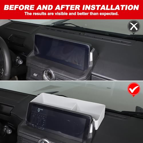 Car Center Console Dash Storage Box Compatible with Ineos Grenadier 2020 (Gray)