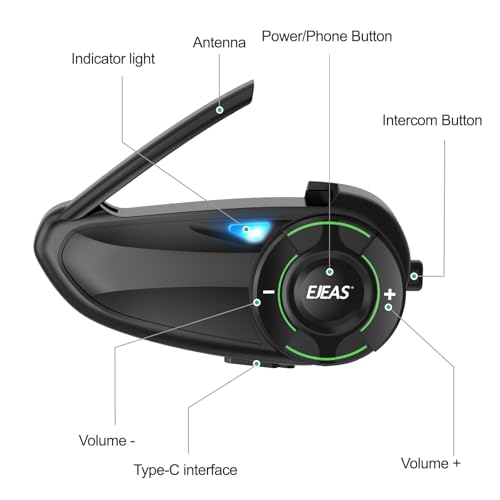 Q8 Motorcycle Helmet Bluetooth Headset (black 2)