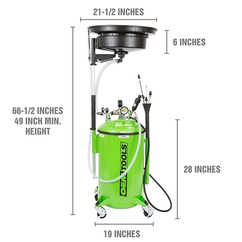 24862 21 Gal Oil Drain Vacuum & Extractor Automotive Oil Container (21 Gallon Oil Drain W/ Vacuum and Extractor)