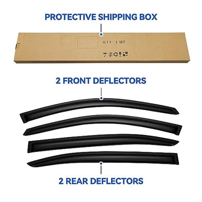 Window Visors Rain Guards for 2008 (2008-2017 Honda Accord)