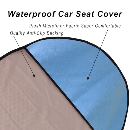 Car Seat Cover Protector Front Seats (1Pcs Front Seat Towel / Sky Blue)