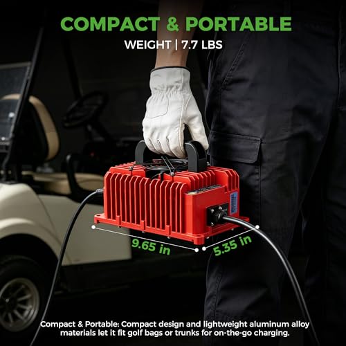 48V Golf Cart Charger for Club Car (Red)