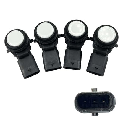 4PCS 66209261587 White Bumper PDC Parking Sensor Compatible with F20 F22 F30 F31 F84 F80