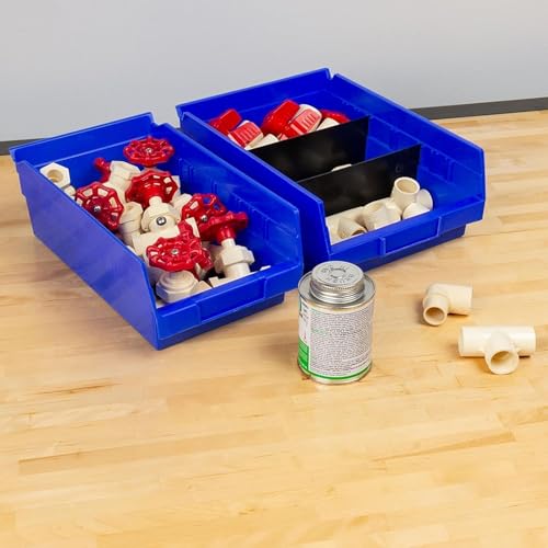 30130 Heavy Duty Plastic Shelf Bins (Blue / Bin Box)