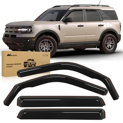 in Channel Rain Guards for Ford Bronco Sport 2021 (Bronco Sport 2021-2025)