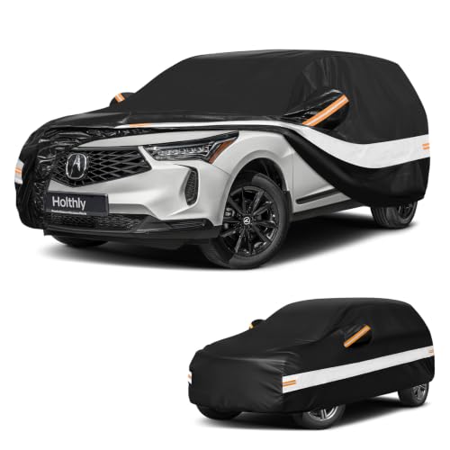 10 Layers SUV Car Cover Custom Fit for Acura RDX (Black Gray / Custom Fit for Acura RDX)