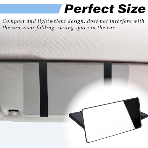2 PCS Car Sun Visor Mirror (Black)