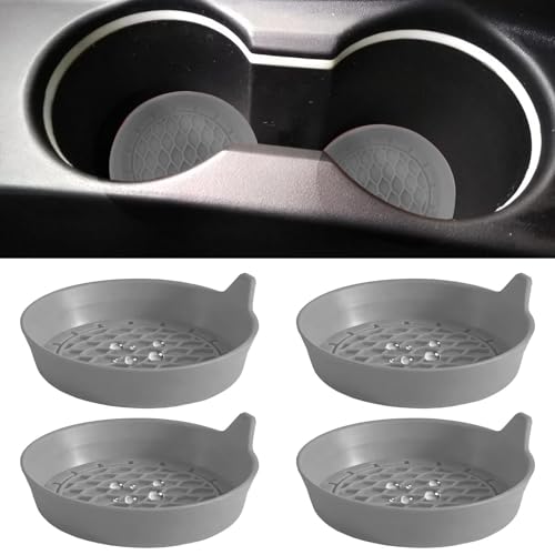 4 PCS Car Cup Coasters (Grey*4pcs / No Diamonds)