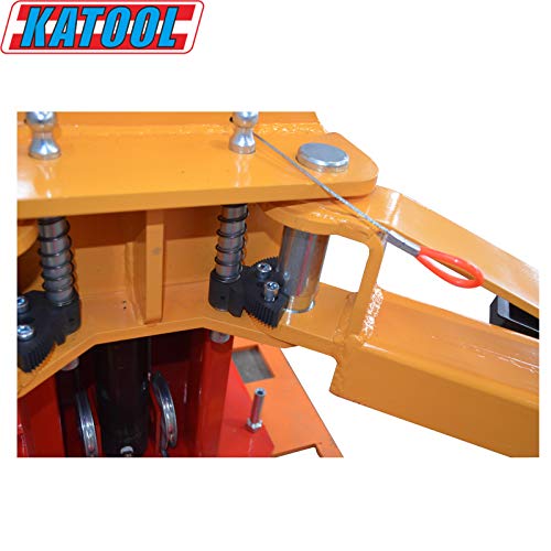 1100lbs 2 Post Car Lift Truck Clear Floor Hoist Manual Safety Releases on Both Sides Repair Tools for Shop and Home Garage (M110)