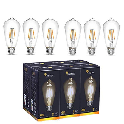 LED Edison Bulb 4W (Daylight White / Pack of 6)
