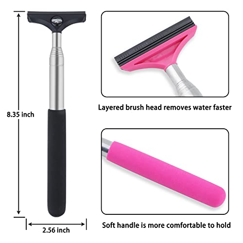 Side Mirror Squeegee (Black and Pink)