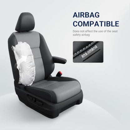 Seat Covers for Honda Pilot 2016 (Black-Grey / 8 Seats - EX-L,SE,TOURING,SPORT 2016-2022)