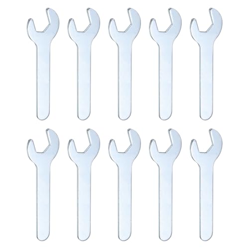 10pcs Small Open End Wrench 10x70x1.8mm Metric U (10x70x1.8mm)