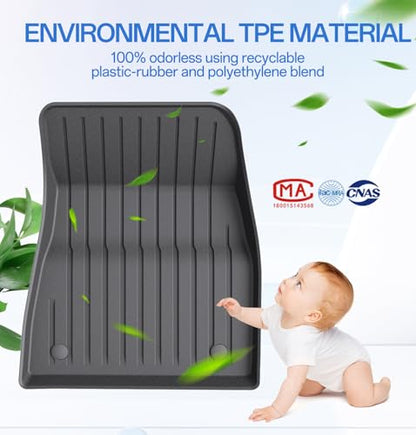 2025 New Version Floor Mats for Model 3 Highland (6 PCS for Model 3 2024-2025)