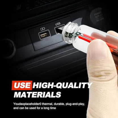 3PCS USB Car Interior Ambient Lights (Red)