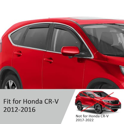 in Channel Extra Durable Rain Guards for Honda CR