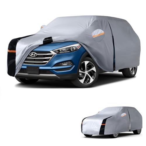 Multi Layer Car Cover Custom Fit for Hyundai Tucson (W.Custom Fit Hyundai Tucson(ix35) / White Car Cover)