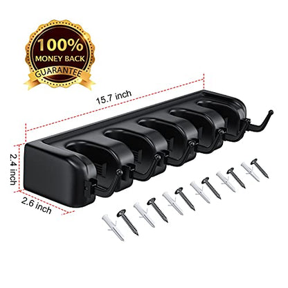Broom Holder Wall Mount (Black)