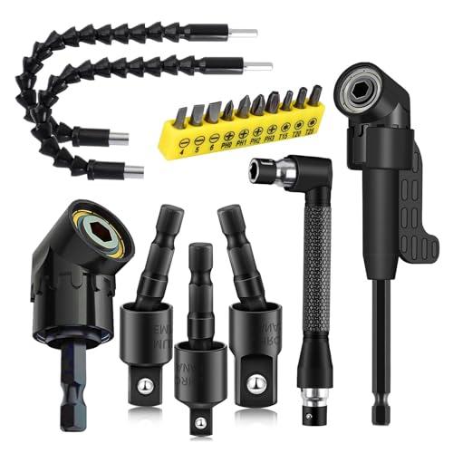 18Pcs Flexible Drill Bit Extension (18black)