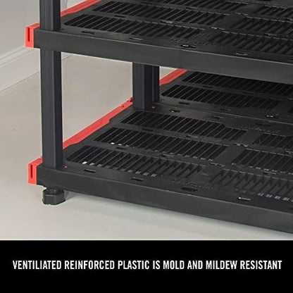 Craftsman 4 Tier Heavy Duty Plastic Storage Shelves (4-Tier)