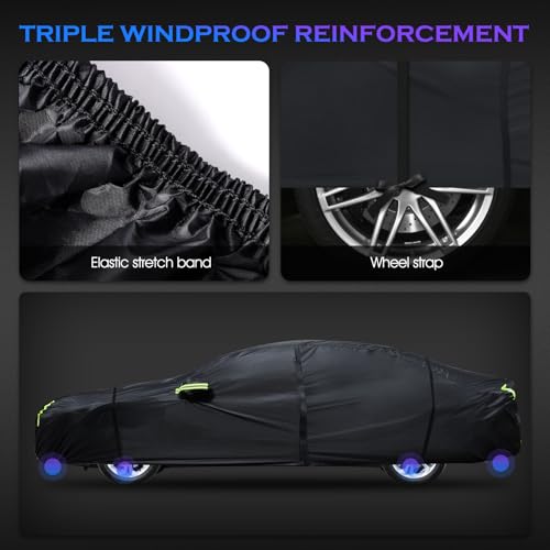 Car Cover Custom Fit for Toyota Camry 1996 (Fit for Toyota Camry Black)