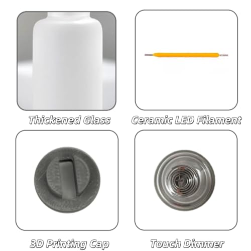 4PCS Dimmable Touch Control USB Light (Multi-colored-frost)